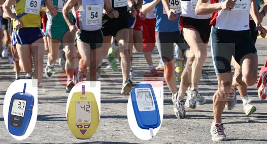 Lactate Concentrations after a marathon in relation to the years of training and the best mark