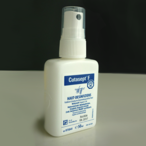Spray desinfectante para la piel, Skin Disinfectant, Désinfectant cutané Cutasept, Hautdesinfektion